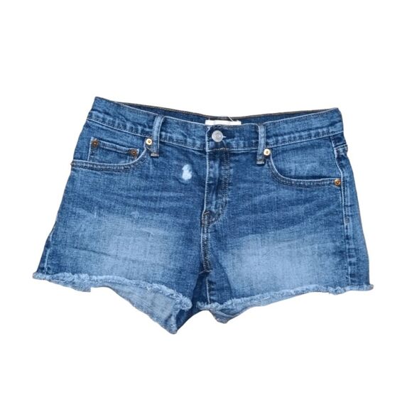 Gap 1969 Denim 3" Shorts Sz 27 Cut Off Blue Jeans - Picture 1 of 5